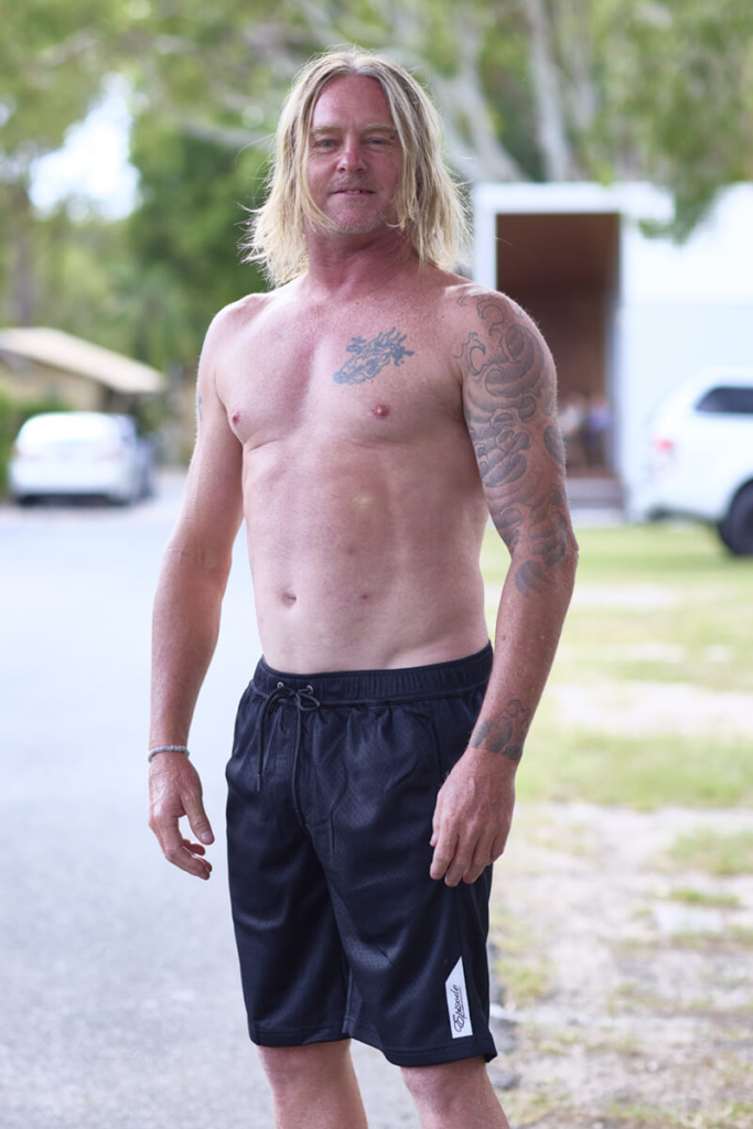 Punching knit shorts (BLK)